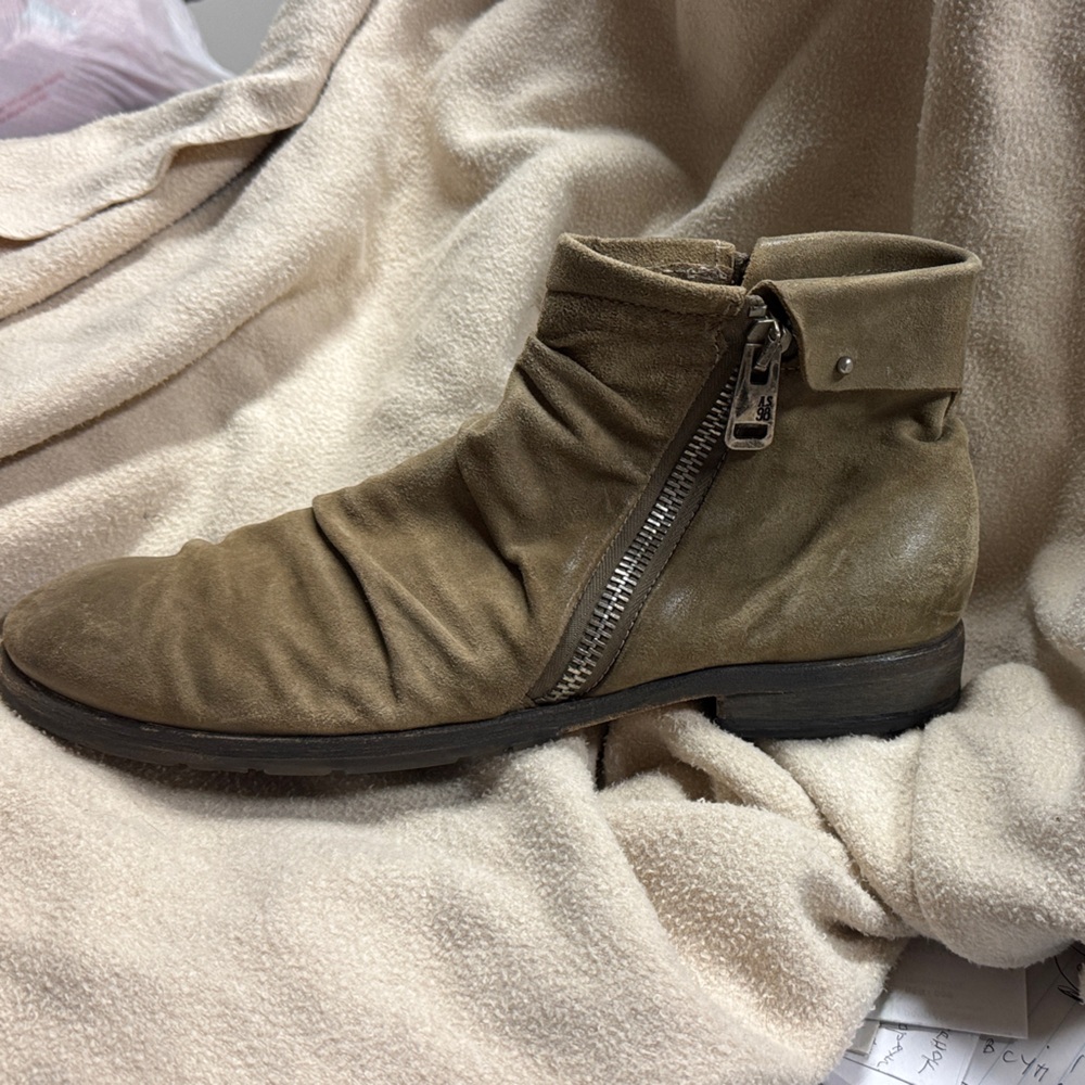 A.S.98 Men's Tan Leather Ankle Boots